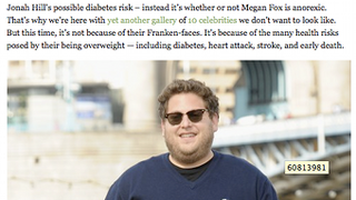 Women's Website Is Very Concerned About Health Of Heavy Celebrities